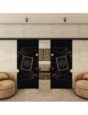 Glasschiebetür BLACK-LINE - Fotoprint Modell 342 | Glastuershop24