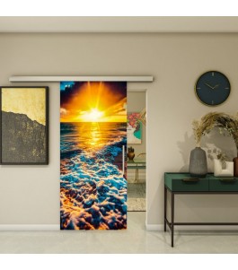 Glasschiebetür SLIM-LINE - Fotoprint Modell 127 | Glastuershop24