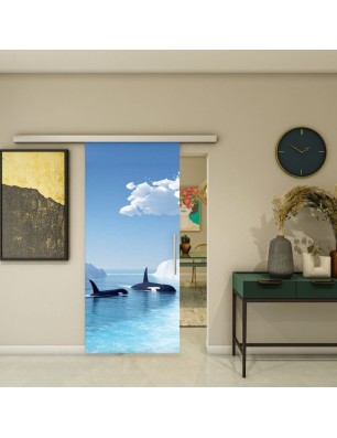 Glasschiebetür SLIM-LINE - Fotoprint Model 129 | Glastuershop24