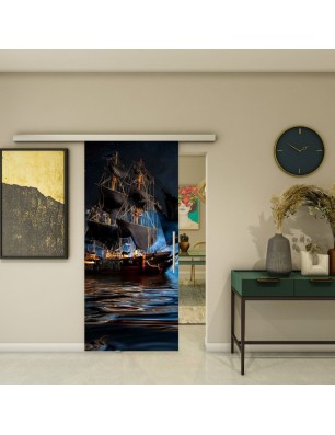 Glasschiebetür SLIM-LINE - Fotoprint Modell 134 | Glastuershop24