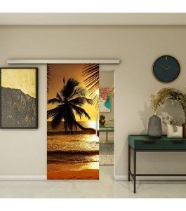 Glasschiebetür SLIM-LINE - Fotoprint Modell 136 | Glastuershop24