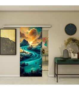 Glasschiebetür SLIM-LINE - Fotoprint Model 138 | Glastuershop24