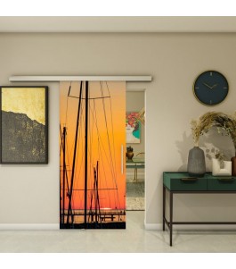 Glasschiebetür SLIM-LINE - Fotoprint Model 156 | Glastuershop24