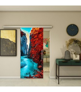 Glasschiebetür SLIM-LINE - Fotoprint Modell 170 | Glastuershop24