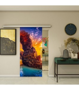 Glasschiebetür SLIM-LINE - Fotoprint Model 176 | Glastuershop24