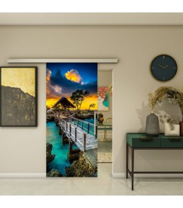 Glasschiebetür SLIM-LINE - Fotoprint Model 185 | Glastuershop24