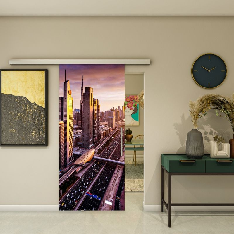 Glasschiebetür SLIM-LINE - Fotoprint Modell 213