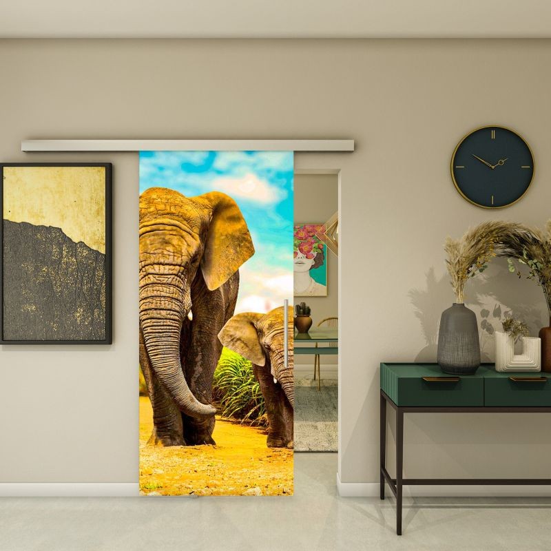 Glasschiebetür SLIM-LINE - Fotoprint Modell 233