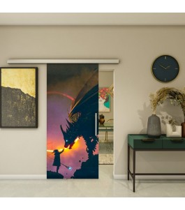Glasschiebetür SLIM-LINE - Fotoprint Model 243 | Glastuershop24
