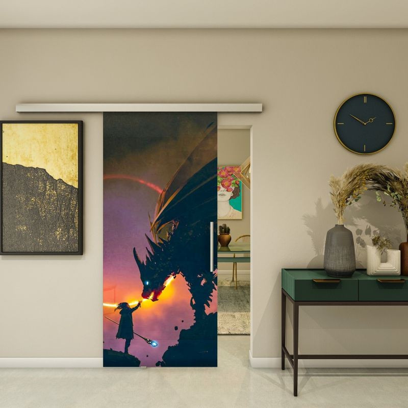 Glasschiebetür SLIM-LINE - Fotoprint Modell 243
