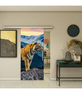 Glasschiebetür SLIM-LINE - Fotoprint Model 244
