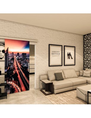 Glasschiebetür SLIM-LINE - Fotoprint Model 210 | Glastuershop24