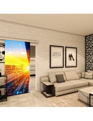 Glasschiebetür SLIM-LINE - Fotoprint Modell 220 | Glastuershop24