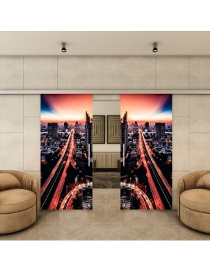 Glasschiebetür SLIM-LINE - Fotoprint Model 210 | Glastuershop24