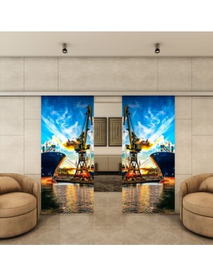 Glasschiebetür SLIM-LINE - Fotoprint Modell 262 | Glastuershop24