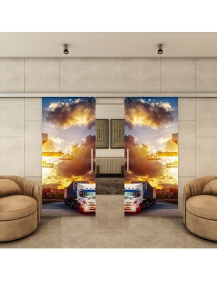 Glasschiebetür SLIM-LINE - Fotoprint Model 328 | Glastuershop24