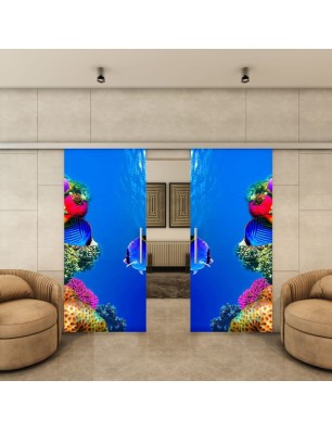 Glasschiebetür SLIM-LINE - Fotoprint Model 332 | Glastuershop24