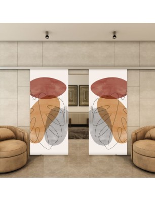 Glasschiebetür SLIM-LINE - Fotoprint Model 345 | Glastuershop24